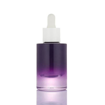 Bottiglia vuota bianca porpora del contagoccia del contenitore del siero della pompa 30ml del nuovo ombre di progettazione piccolo