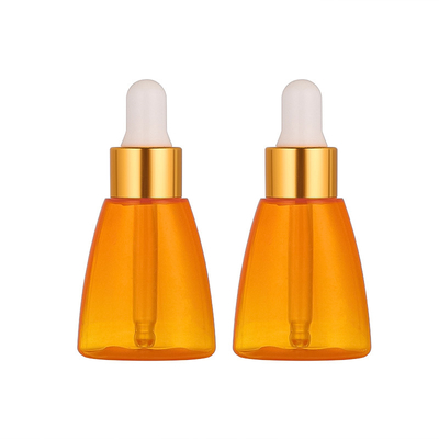 Flacone contagocce in plastica per siero di olio essenziale arancione, serigrafia da 10 ml