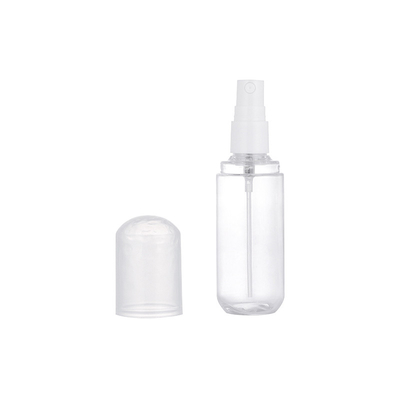 PETG Bottiglia spray per capelli in plastica rotonda vuota trasparente per lozione per la cura della pelle