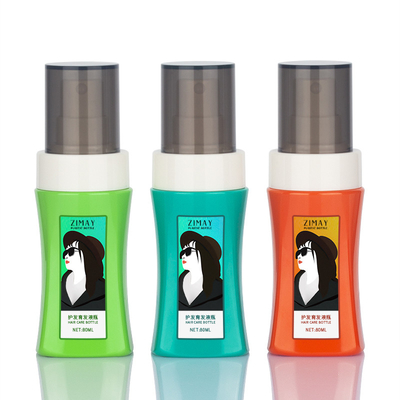 Flacone spray retrattile in plastica vuoto da 80 ml con nebulizzatore fine