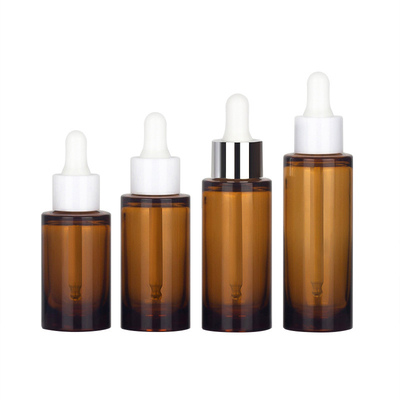 OEM ODM 50ml Flacone contagocce cosmetico Imballaggio per bottiglia di olio essenziale ambrato