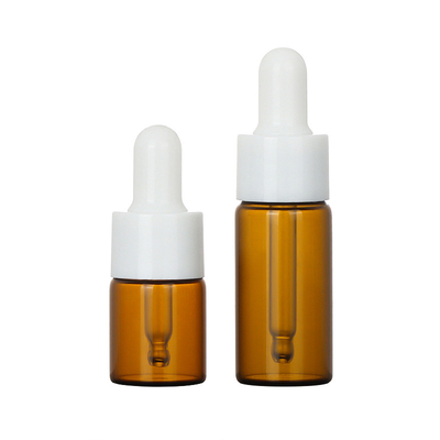 Incisione della capacità cosmetica Amber Clear Round della bottiglia 1oz del contagoccia