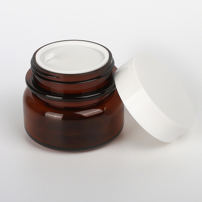 Piccoli contenitori cosmetici di plastica dell'OEM, barattolo crema cosmetico di plastica di stampa di seta