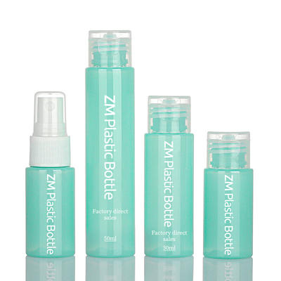 Plastica cosmetica di colore di verde bottiglia dello spruzzo del commestibile 50ml con Flip Cap