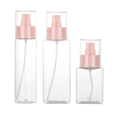 Lo spruzzo di plastica 100ml dell'ANIMALE DOMESTICO imbottiglia la stampa fine dello schermo della foschia con la bocca di 24mm