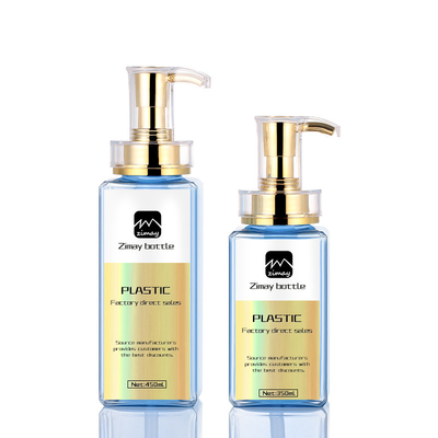 Bottiglia cosmetica senz'aria della lozione, contenitori quadrati 15oz della pompa della lozione