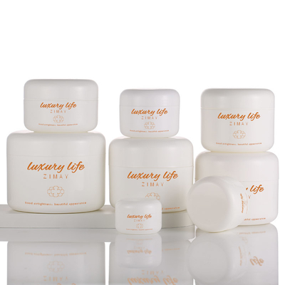 Il barattolo d'imballaggio crema bianco rotondo, crema per il corpo i barattoli cosmetici 50g