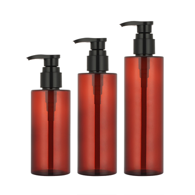 Giro Amber Shampoo Bottle Pump Sprayer 150ml 200ml 250ml per il gel della doccia