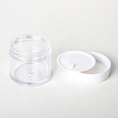 Chiaro mini barattolo vuoto su ordinazione doppio della crema del fondo di forma rotonda di 15g 20g 30g 80g