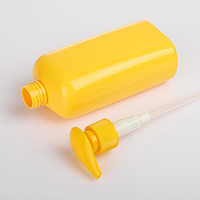 Bottiglia biodegradabile per imballaggio di shampoo cosmetico giallo personalizzato al miglior prezzo