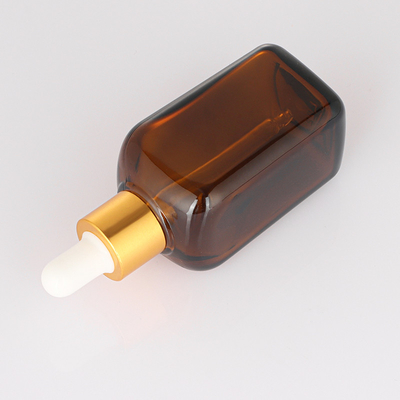 olio per capelli cosmetico Logo Glass Serum Bottle su ordinazione del contenitore vuoto del siero del contagoccia 50ml