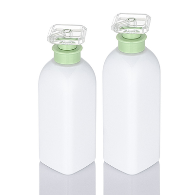 Bottiglia di lozione spray quadrata di lusso vuota Bottiglia di plastica ricaricabile bianca