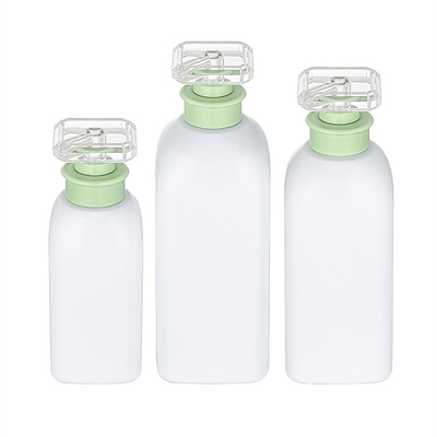 Bottiglia di lozione spray quadrata di lusso vuota Bottiglia di plastica ricaricabile bianca
