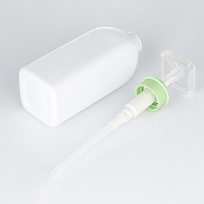 Bottiglia di plastica del gel della doccia della lozione del lavaggio del corpo di 300ml 500ml 700ml di verde di estensione su ordinazione riutilizzabile dei capelli