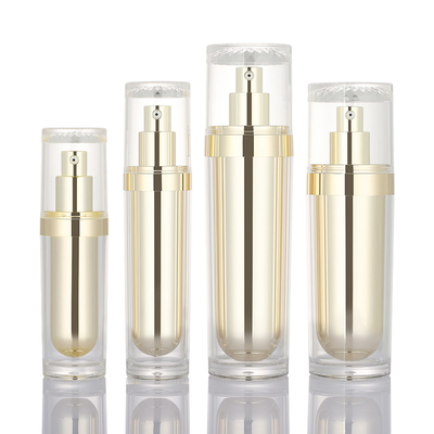insieme crema di lusso cosmetico dello skincare dei contenitori della bottiglia 50g della lozione di trucco acrilico di plastica di bellezza di 30ml 50ml 100ml 120ml