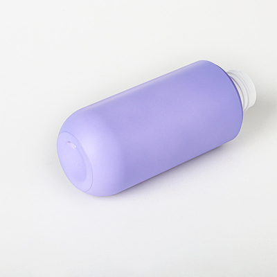 Set di bottiglie e barattoli per imballaggio cosmetico in plastica spray per la cura dei capelli viola personalizzato vuoto