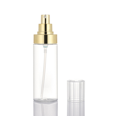 Flacone per pompa per lozione in plastica trasparente per profumo cosmetico di alta qualità 100 ml 120 ml 150 ml
