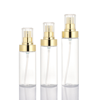 Flacone per pompa per lozione in plastica trasparente per profumo cosmetico di alta qualità 100 ml 120 ml 150 ml