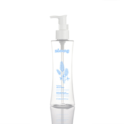 Cosmetici trasparenti personalizzati in plastica per il viso, crema per il corpo, lozione per il corpo, flacone da 200 ml