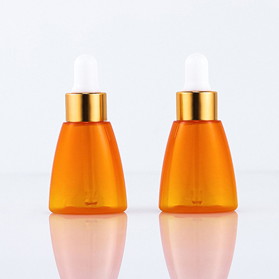 Flacone contagocce in plastica per siero di olio essenziale arancione, serigrafia da 10 ml