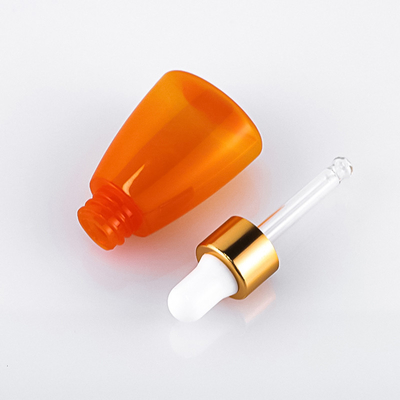 Flacone contagocce in plastica per siero di olio essenziale arancione, serigrafia da 10 ml