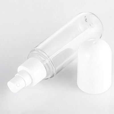PETG Bottiglia spray per capelli in plastica rotonda vuota trasparente per lozione per la cura della pelle
