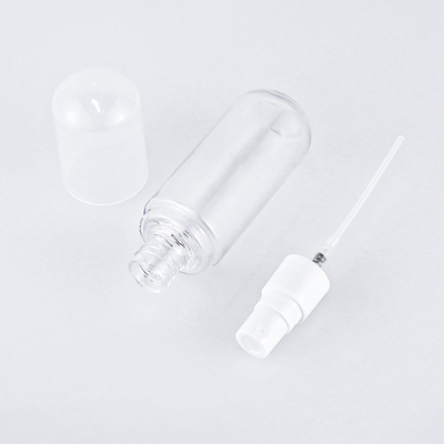 PETG Bottiglia spray per capelli in plastica rotonda vuota trasparente per lozione per la cura della pelle