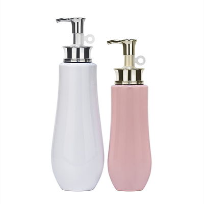 750 ml di plastica bianca pompa per lozione bottiglia quadrata shampoo capelli e balsamo