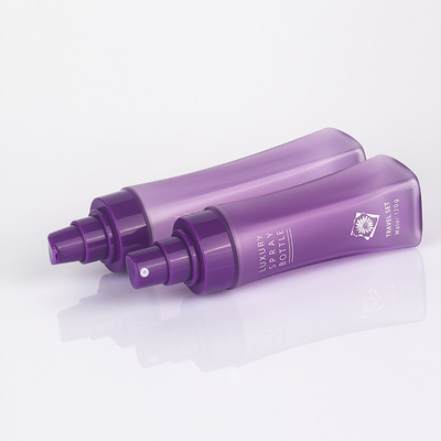 Bottiglia cosmetica della lozione del giro di Matte Purple Clear Plastic Frosted con la pompa di stampa