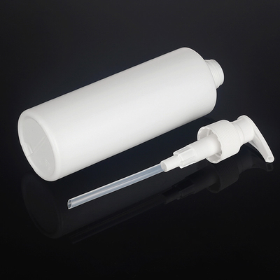 bottiglia cosmetica della lozione del giro bianco del PE 300ml di 143mm per l'imballaggio del gel della doccia