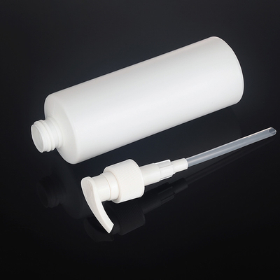 bottiglia cosmetica della lozione del giro bianco del PE 300ml di 143mm per l'imballaggio del gel della doccia