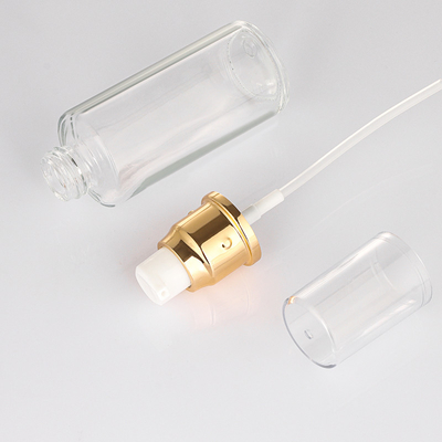 bottiglia di vetro glassata vuota dello spruzzo della lozione 50ml con l'imballaggio cosmetico della pompa