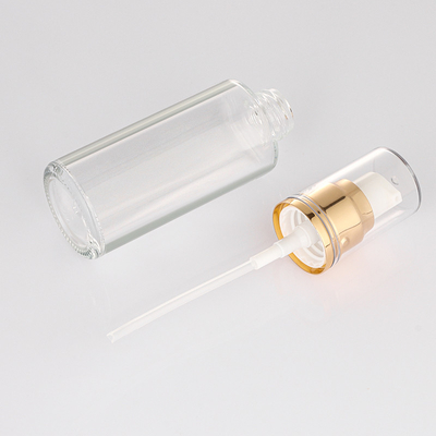 bottiglia di vetro glassata vuota dello spruzzo della lozione 50ml con l'imballaggio cosmetico della pompa