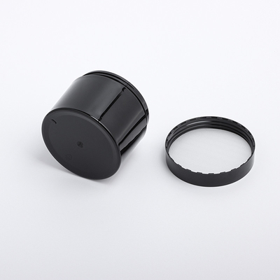 Barattolo cosmetico della crema di fronte dell'occhio dell'animale domestico scuro nero lucido vuoto all'ingrosso della metallina della fabbrica
