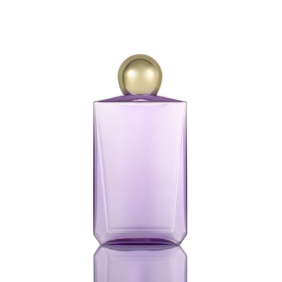 Bottiglia di profumo colorata con tappo a vite da 300 ml 500 ml con tappo dorato