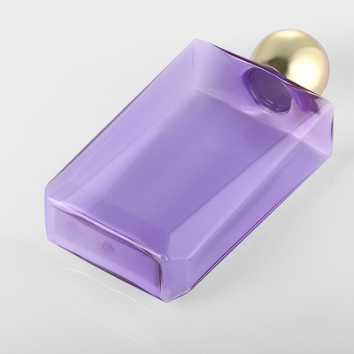 Bottiglia di profumo colorata con tappo a vite da 300 ml 500 ml con tappo dorato