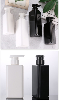 La forma all'ingrosso del triangolo di 100ml 200ml 300ml ricicla le bottiglie senz'aria dello sciampo della pompa 500ml dell'animale domestico della lozione del nero di plastica del contenitore