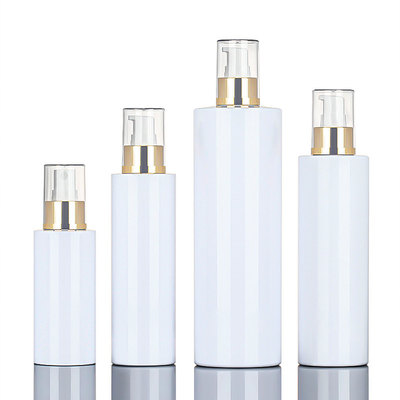 120ml all'ingrosso 200ml 250ml 500ml intorno alla bottiglia di plastica della cima dell'oro della lozione dello spruzzo del corpo dell'atomizzatore cosmetico della foschia per pulizia