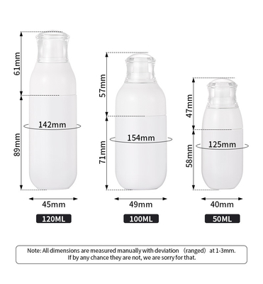 Forma rotonda materiale del chiaro dello spruzzo di Oz di bianco 2 ANIMALE DOMESTICO di plastica delle bottiglie per profumo