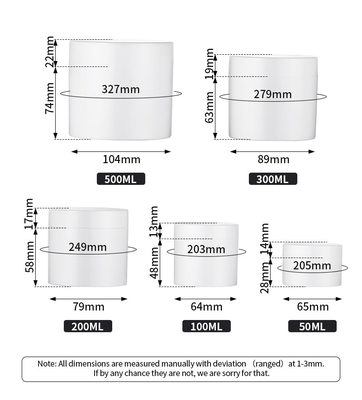 Barattolo cosmetico dei capelli di alta qualità pp della maschera di Amber Face Eye Cleaning Scrub della crema del corpo di pelle della lozione senz'aria portatile di lusso di cura