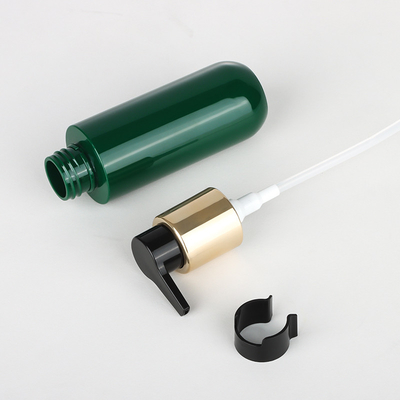 Bottiglie vuote dello sciampo 500ml e del balsamo di Kylie Skin Clear Body Hibiki del giro di lusso di verde 16oz con la pompa dell'oro
