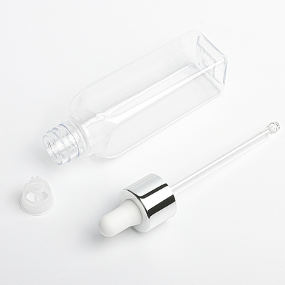 2 larghezza cosmetica del materiale 30mm dell'ANIMALE DOMESTICO della bottiglia del contagoccia dell'oncia per il prodotto di cura di pelle