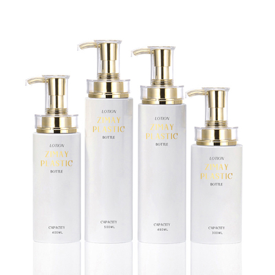 Contenitore senz'aria vuoto rotondo bianco piccolo Eco 300ml amichevole Mini Lotion Luxury Shampoo Bottle della lozione
