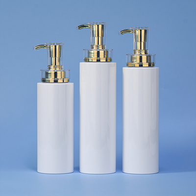 Contenitore senz'aria vuoto rotondo bianco piccolo Eco 300ml amichevole Mini Lotion Luxury Shampoo Bottle della lozione