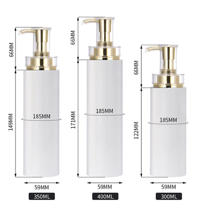 Contenitore senz'aria vuoto rotondo bianco piccolo Eco 300ml amichevole Mini Lotion Luxury Shampoo Bottle della lozione