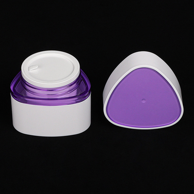 L'imballaggio cosmetico di timbratura caldo mette Violet Serum triangolare