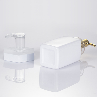 Bottiglia di plastica d'imballaggio vuota dello sciampo di 300ml 400ml 500ml del cosmetico di lusso senz'aria biodegradabile del quadrato