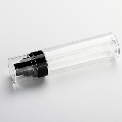 chiara bottiglia di plastica vuota dello spruzzo 100ml, bottiglia cilindrica dello spruzzo per i cosmetici