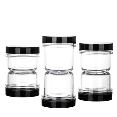 6oz barattolo d'imballaggio crema, recipienti di plastica riciclati per i prodotti di bellezza