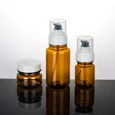 Barattoli cosmetici di plastica dell'ANIMALE DOMESTICO con riutilizzabile a perfetta tenuta ermetico dei coperchi